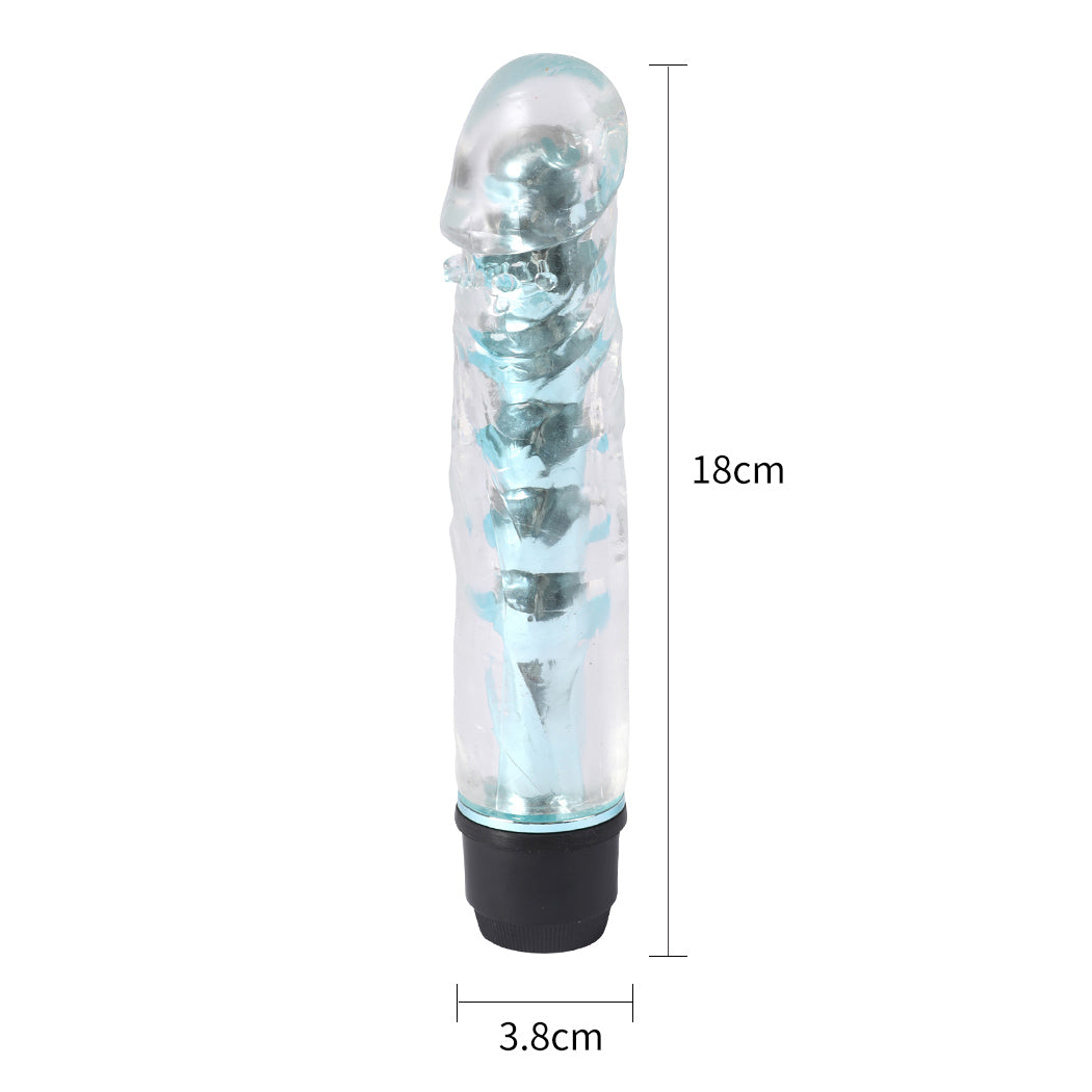 Multi Speed VibratingVibrator Realistic Blue-2018816618620129282