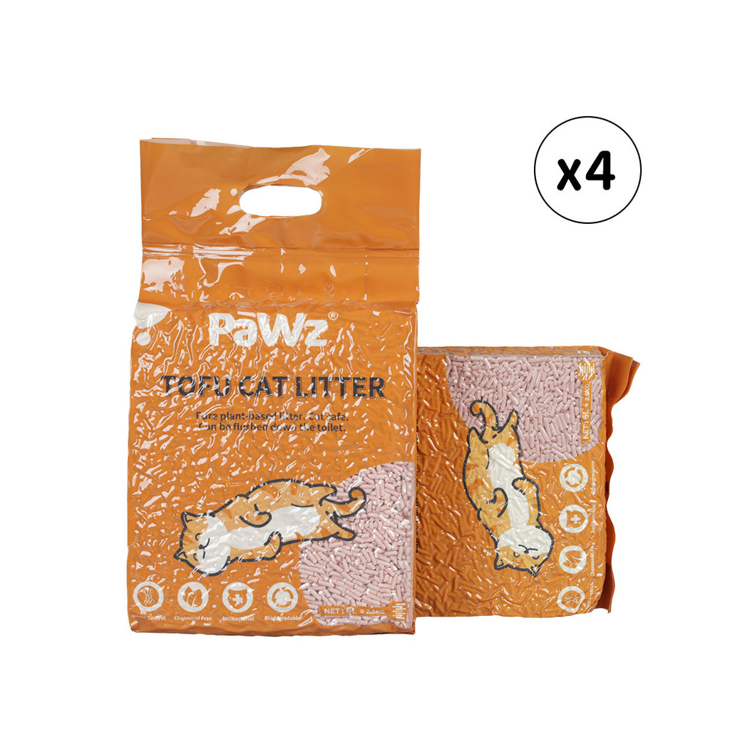 PaWz 2.5kg Tofu Cat Litter Clumping Peach-2006732997918855168