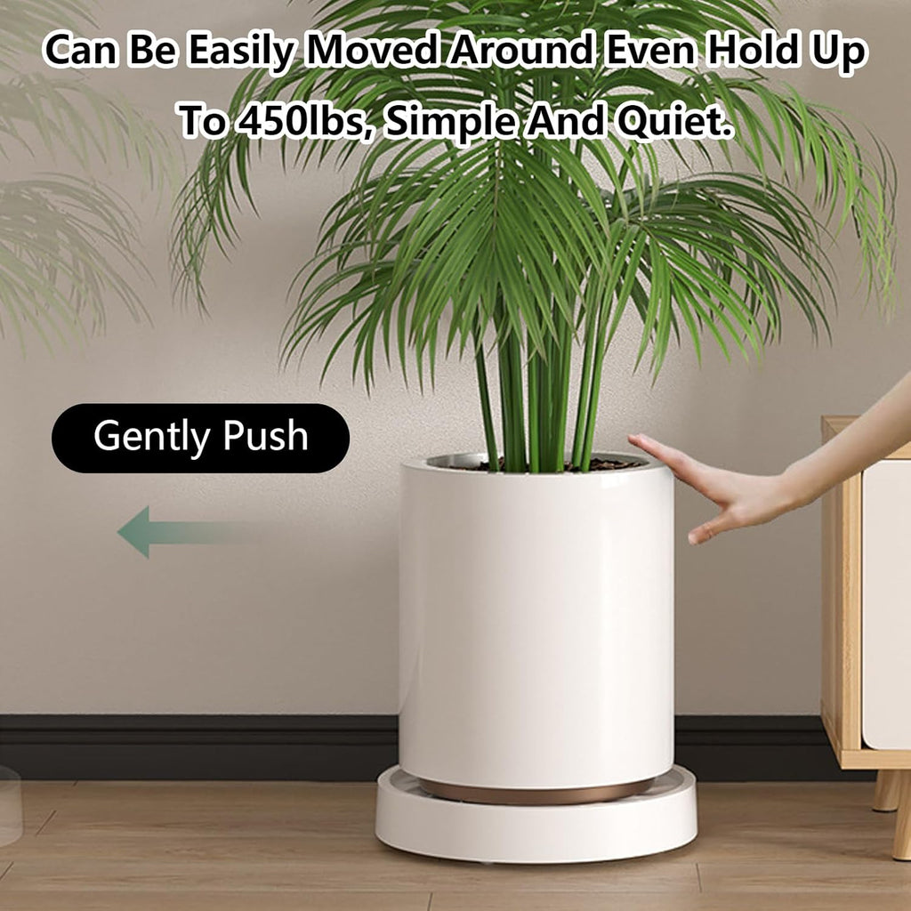 CARLA HOME Rolling Plant Stand with 360° Wheels for Indoor Pots (26 cm)-2034461354777251843