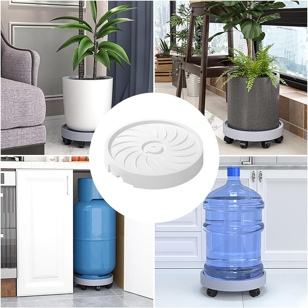 CARLA HOME Rolling Plant Stand with 360° Wheels for Indoor Pots (26 cm)-2034461354777251847