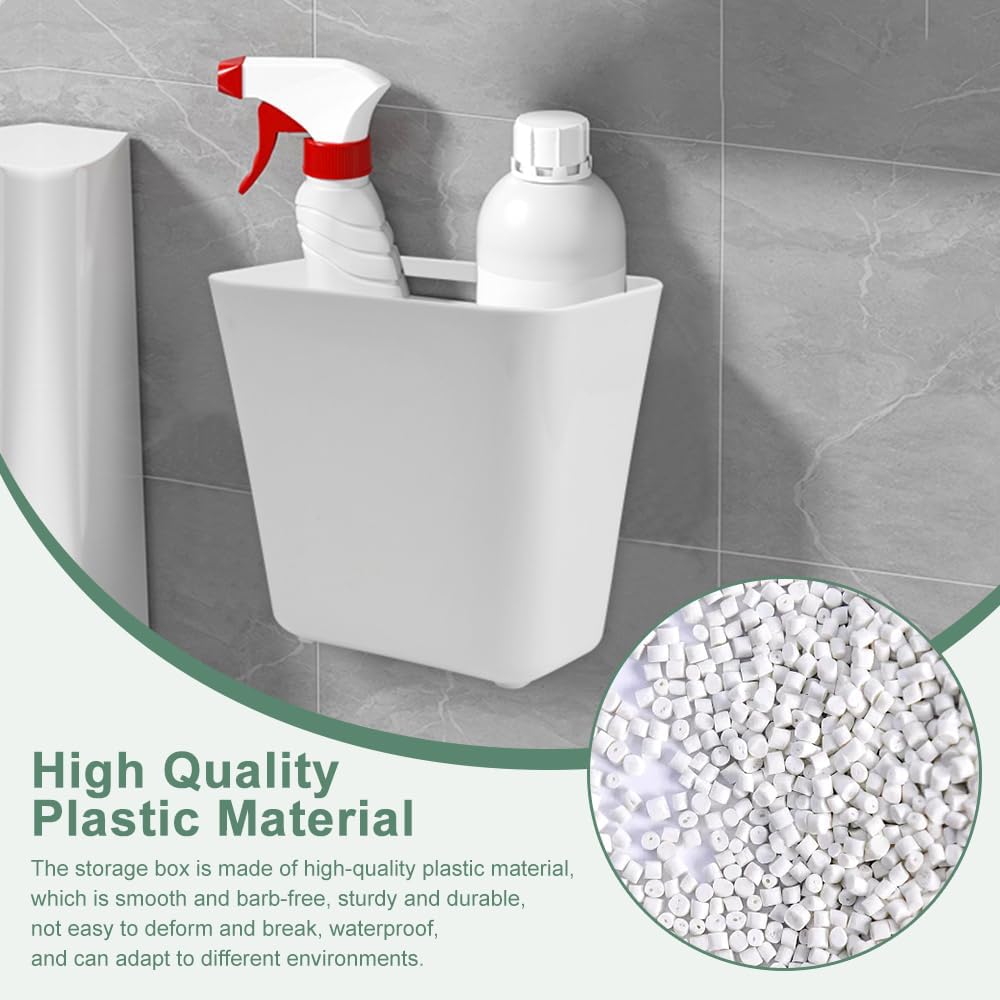 CARLA HOME 4-Pack Self-Adhesive Wall Storage Box for Cabinet Doors, Kitchen, Bathroom & Office-2034461359663616003