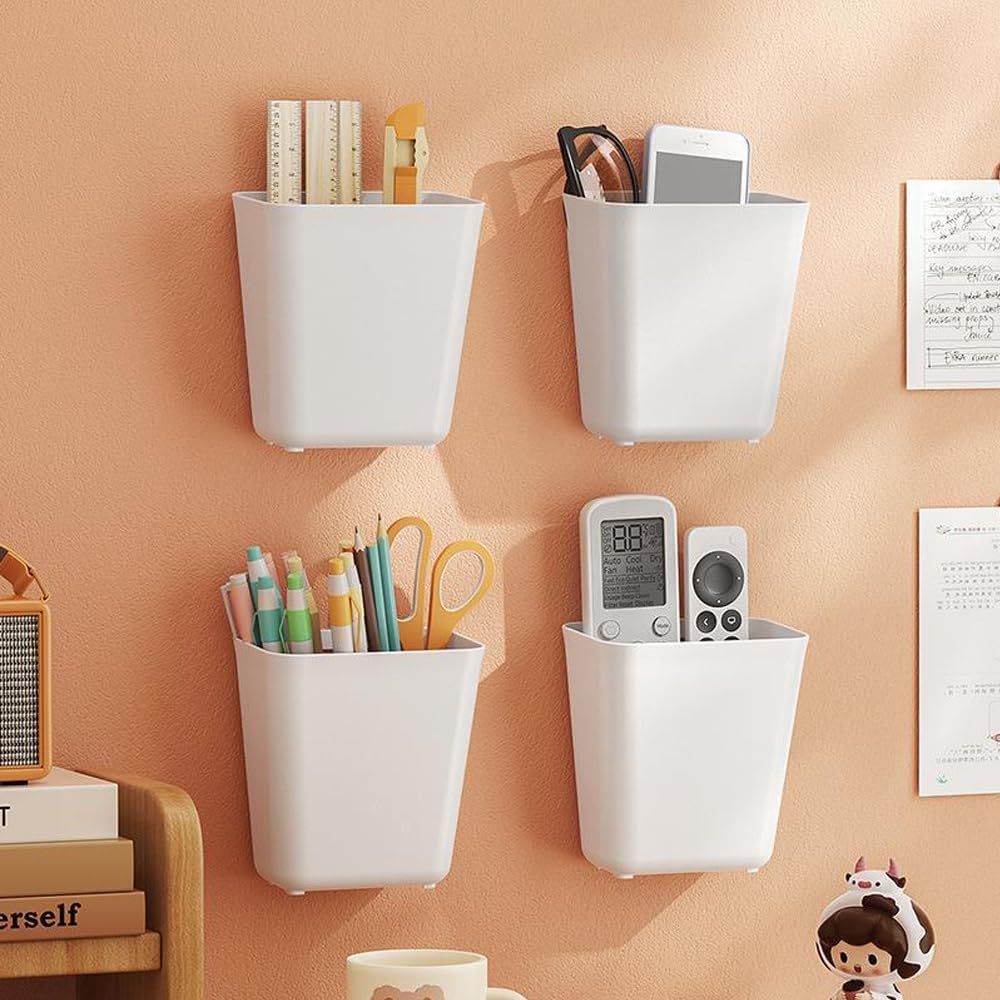 CARLA HOME 4-Pack Self-Adhesive Wall Storage Box for Cabinet Doors, Kitchen, Bathroom & Office-2034461359663616005