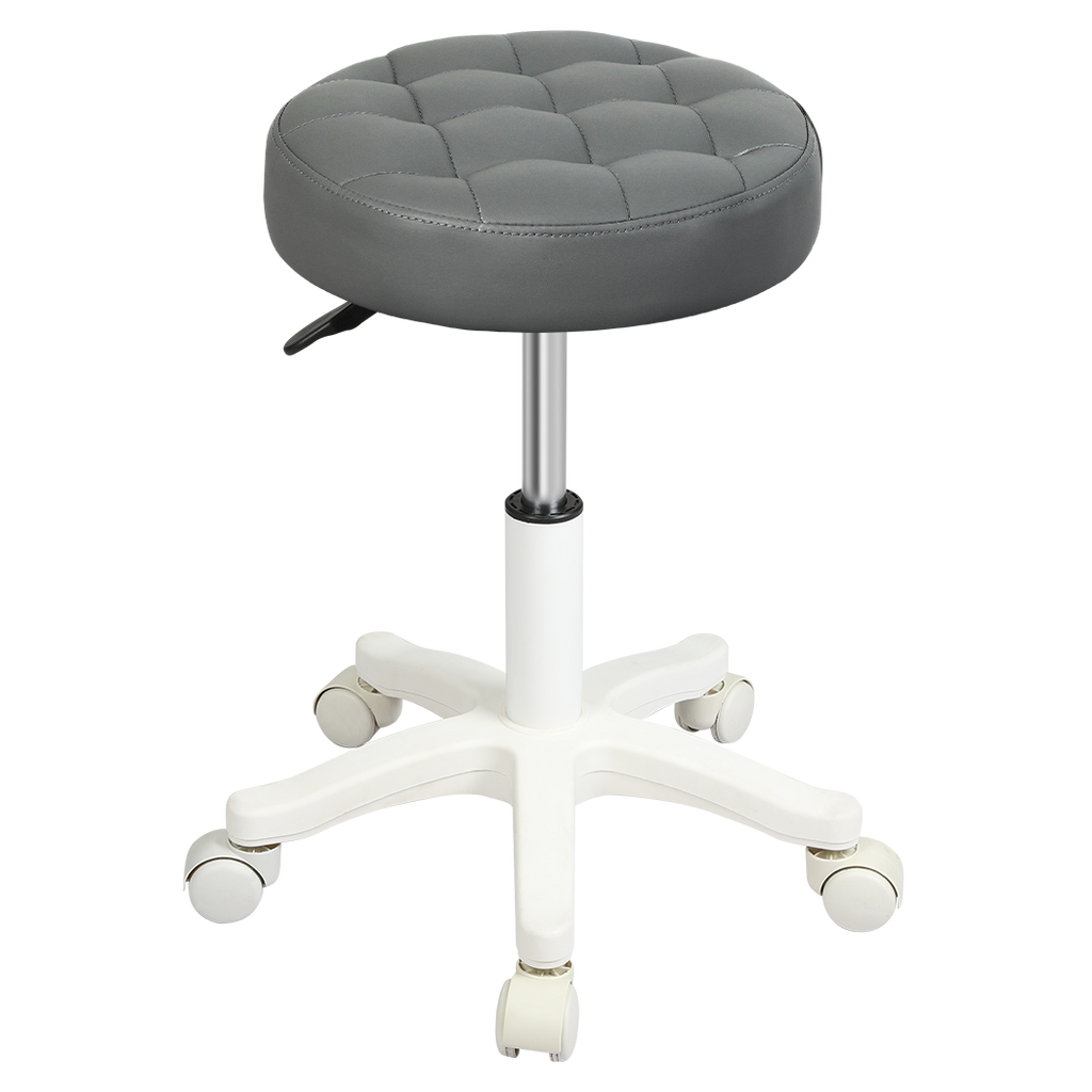 Levede 2x Rolling Bar Stool Swivel Salon SPA Chair Grey-2018816801848299528