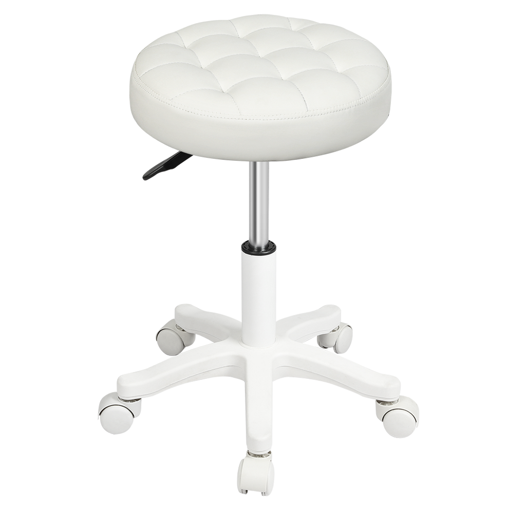 Levede 2x Rolling Bar Stool Swivel Salon SPA Chair Beige-2018816833955696648