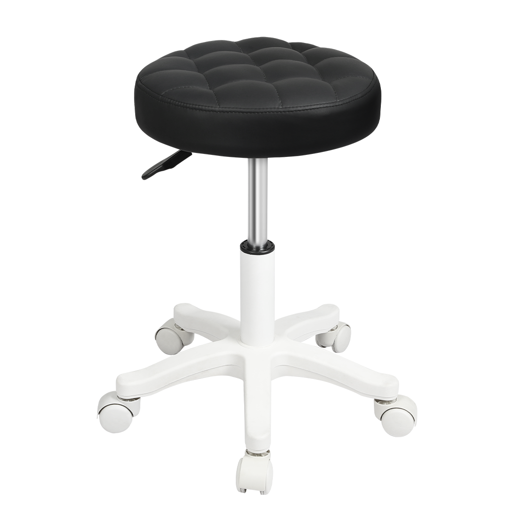 Levede 2x Rolling Bar Stool Swivel Salon SPA Chair Black-2018816822190673928