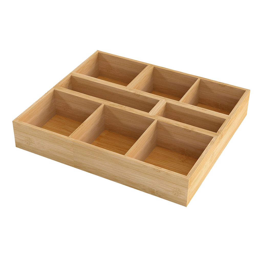 Toque Bamboo Drawer Organizer Multi-Use Storage Box-2029387215821475848