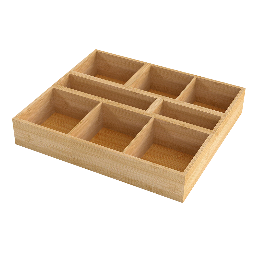 Toque Bamboo Drawer Organizer Multi-Use Storage Box-2029387215821475848