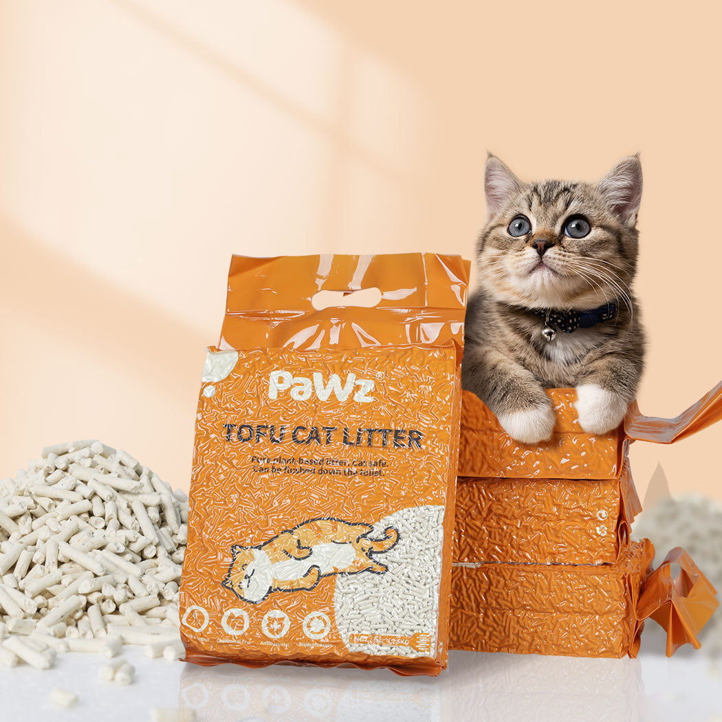 PaWz 2.5kg Tofu Cat Litter Clumping Natural-2029387231520755718