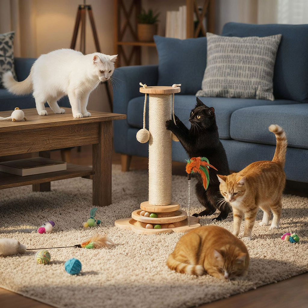 Pawz Cat Scratcher Wooden Scratching Post-2006732788295929862