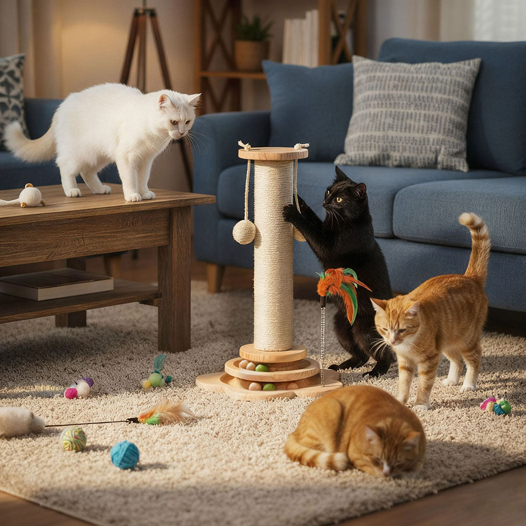 Pawz Cat Scratcher Wooden Scratching Post-2006732788295929862
