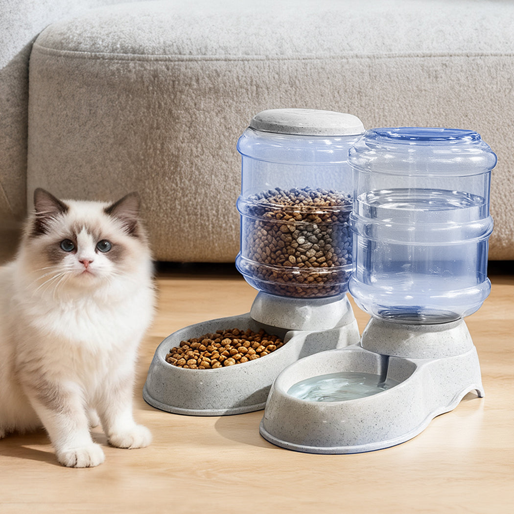 Pawz Automatic Pet Feeder Water Dispenser Set 3.5L-2006733420360765446