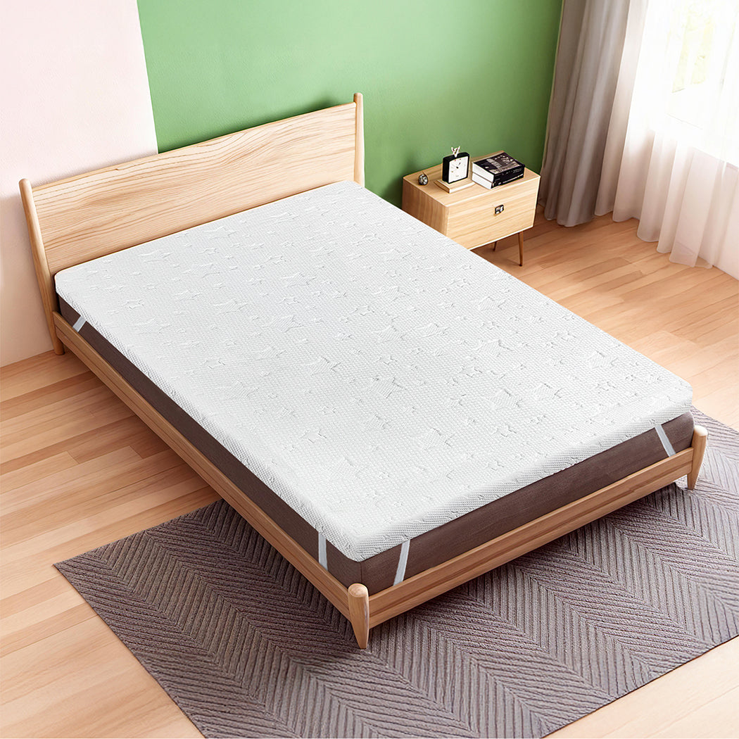 Dreamz Dual-Layer Memory Foam Mattress Topper Single-2017004948327370758