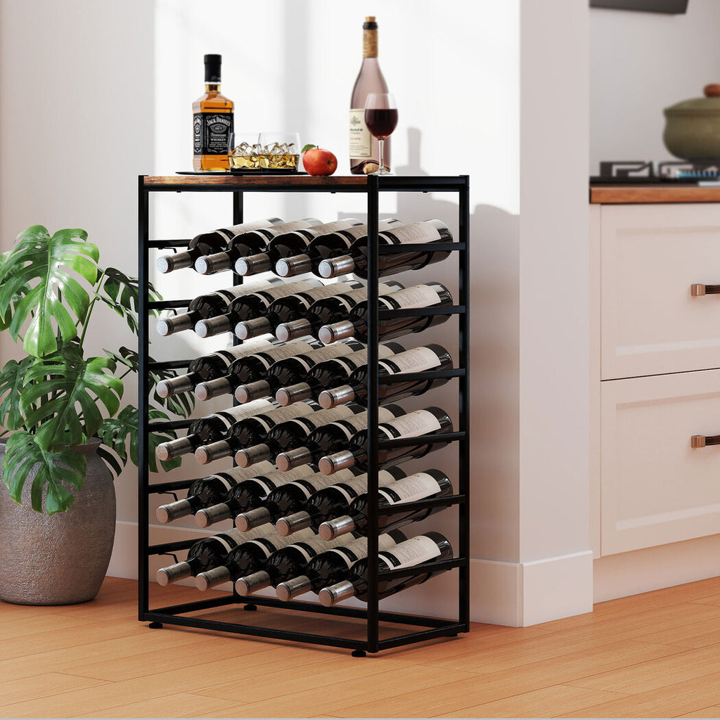 Levede 30 Bottles Wine Rack 6 Tiers Wine Shelves Holder-2018816794386632710