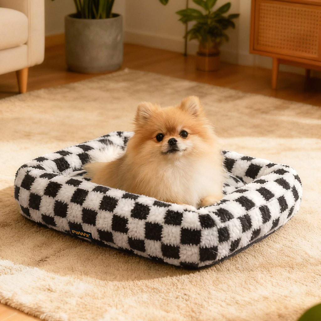 Pawz Dog Bed Calming Pet Plush Bed Soft Washable Bed-2011971122316316678