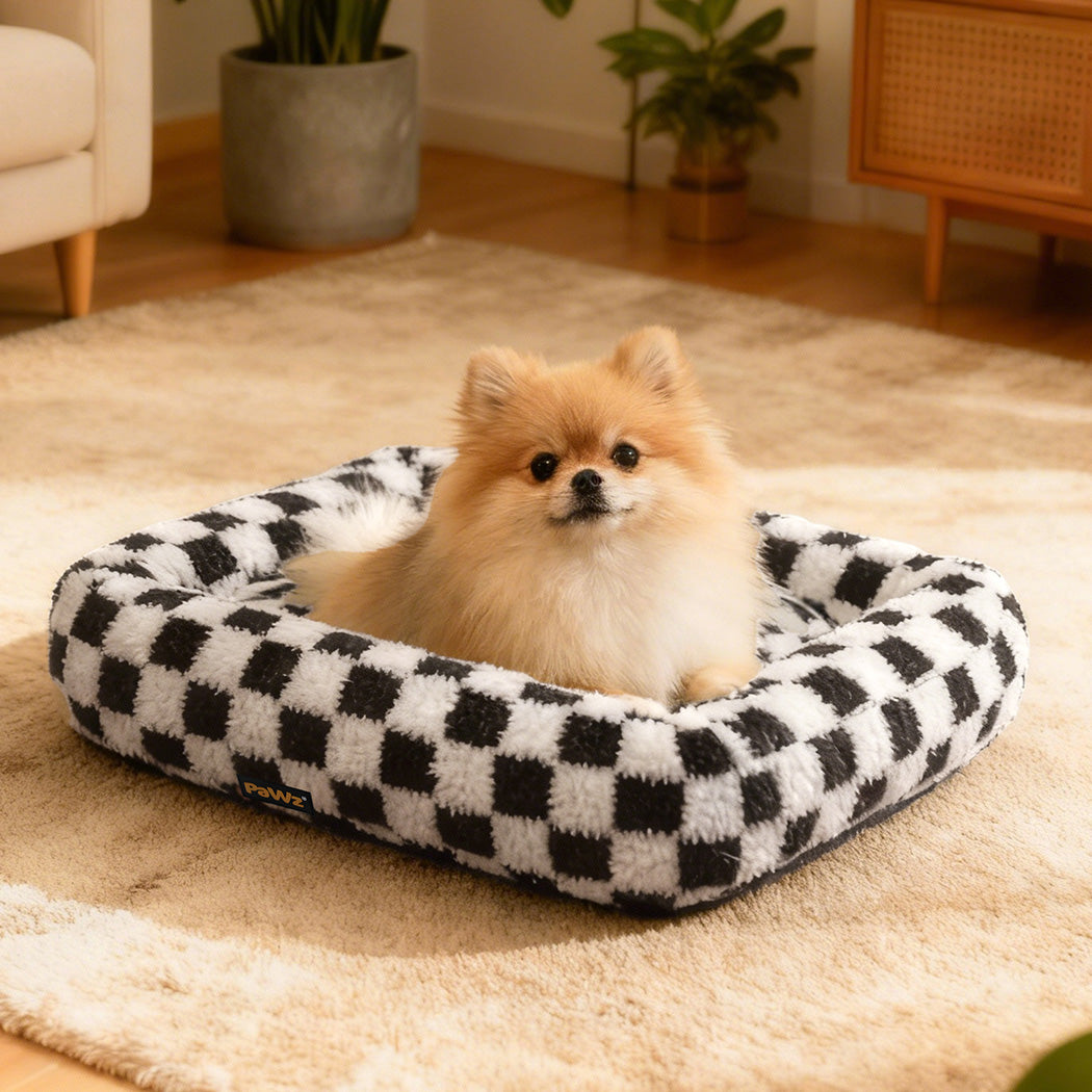 Pawz Dog Bed Calming Pet Plush Bed Soft Washable Bed-2011971122316316678