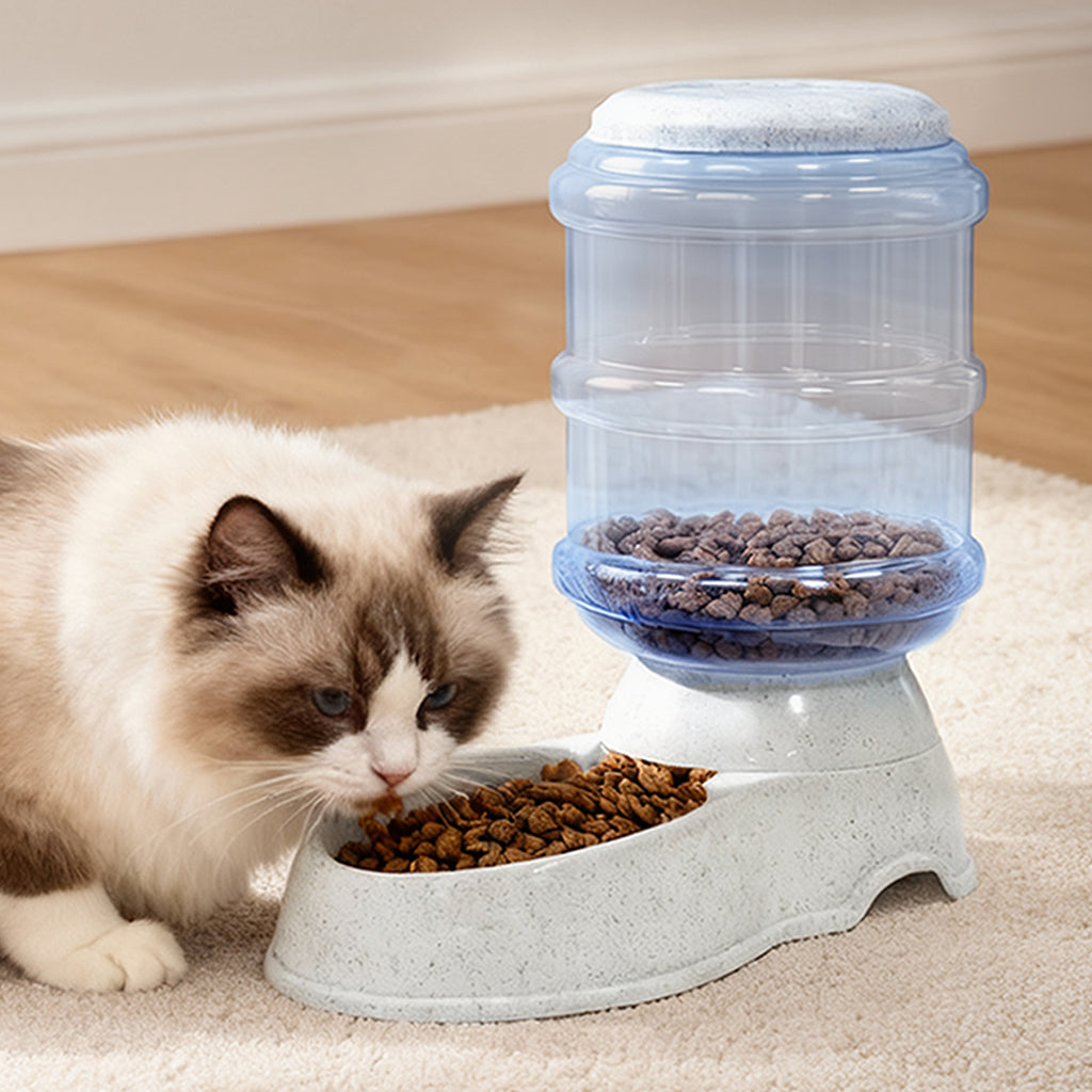 Pawz Automatic Pet Feeder Water Dispenser 3.5L Grey-2006733420562092038