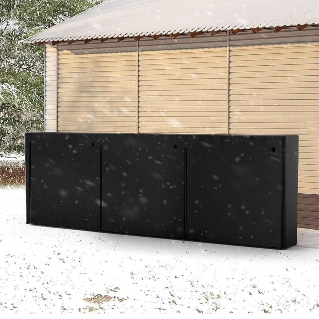 Moyasu Outdoor Firewood Rack Storage with Cover-2029387206392680454