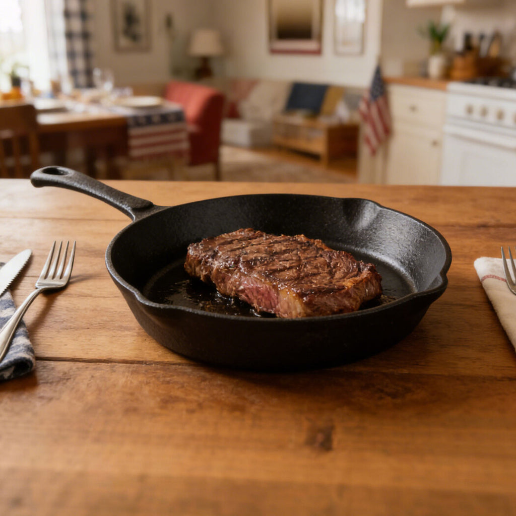 Toque Non Stick Frying Pan Cast Iron Steak Skillet 20cm-2029387291709018118