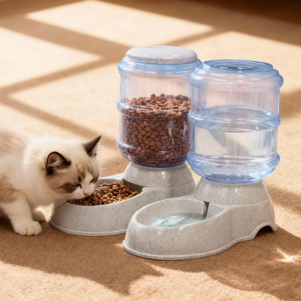 Pawz Automatic Pet Feeder Water Dispenser Set 3.5L-2006733420360765447