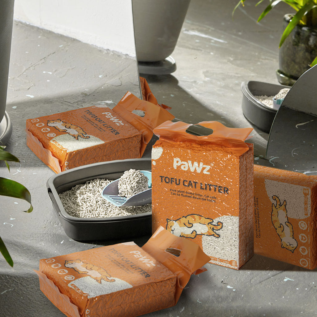 PaWz 2.5kg Tofu Cat Litter Clumping Natural-2029387231520755719