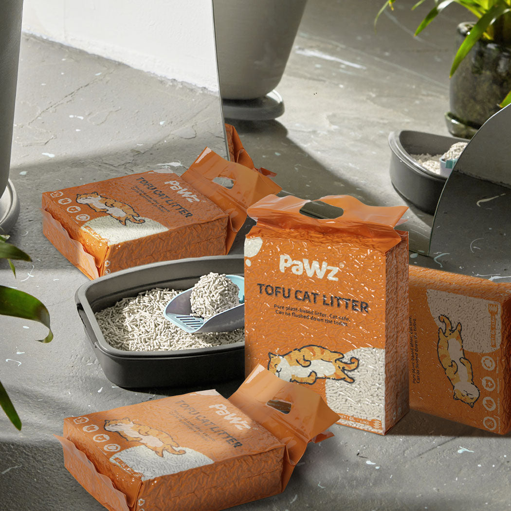 PaWz 2.5kg Tofu Cat Litter Clumping Natural-2029387231520755719