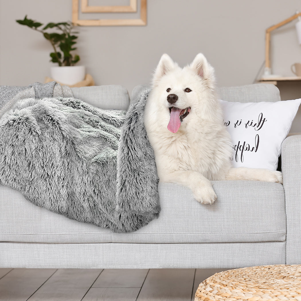 PaWz Dog Blanket Pet Cat Mat Puppy Warm Charcoal-2029387227536166919