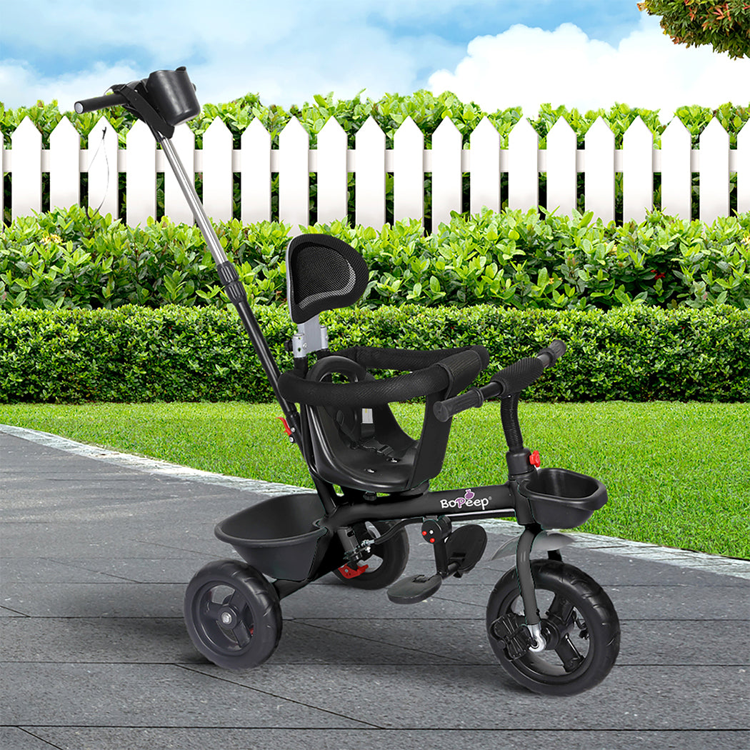 BoPeep Kids Tricycle Ride On Trike Toddler Black-2006733203628494855
