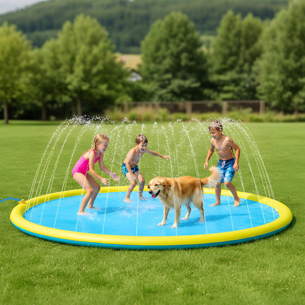 Pawz Splash Pad Kids Pet Sprinkler Water Play Mat 240cm-2011971115680927750