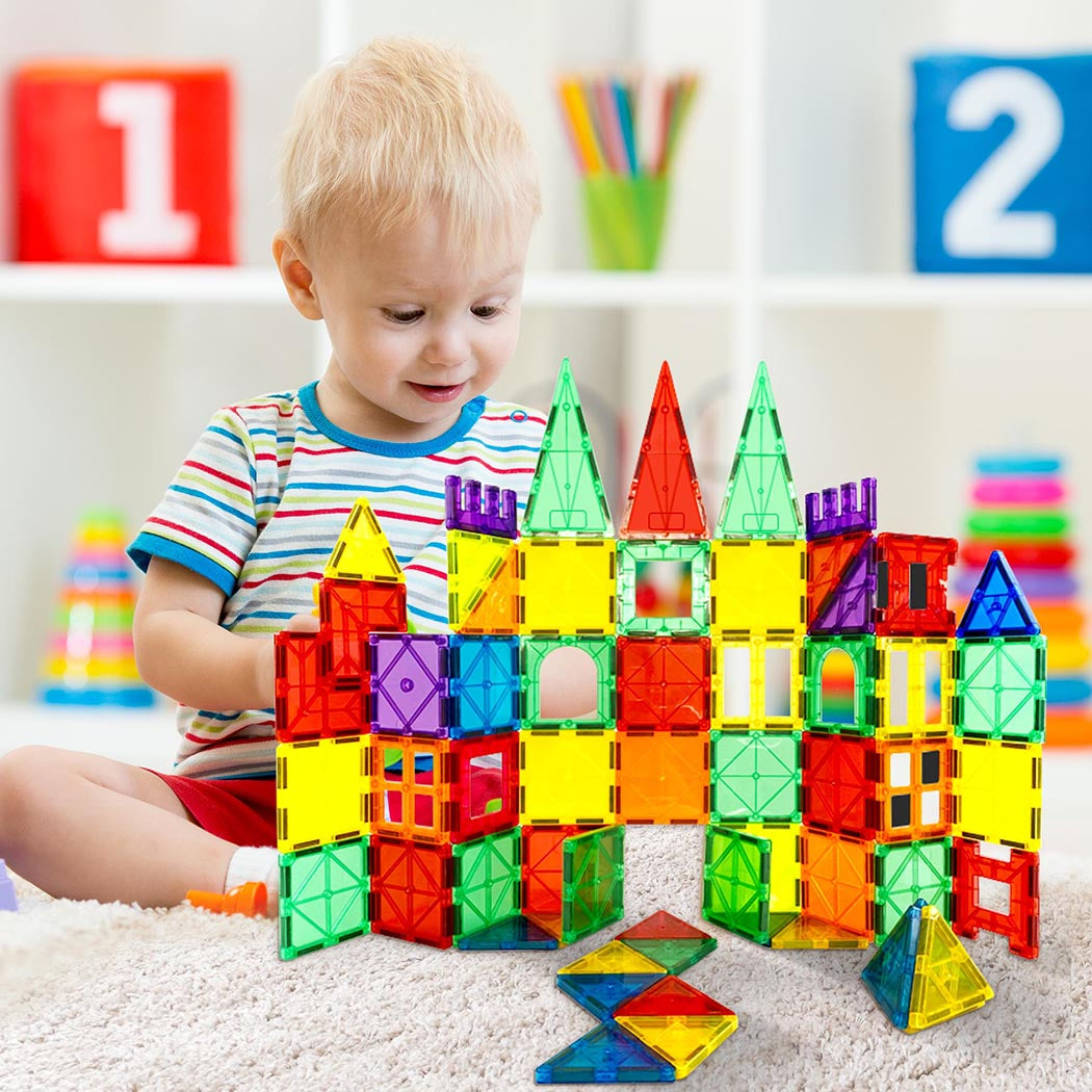 BoPeep Kids Magnetic Tiles Blocks Building-2029387266576748551