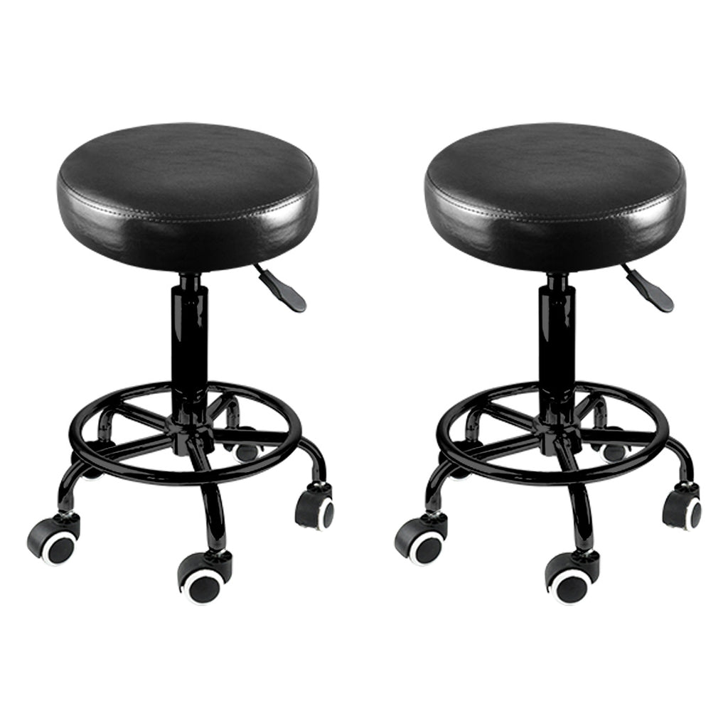 Levede 2x Salon Stool Swivel Bar Stools-2018816816809381888