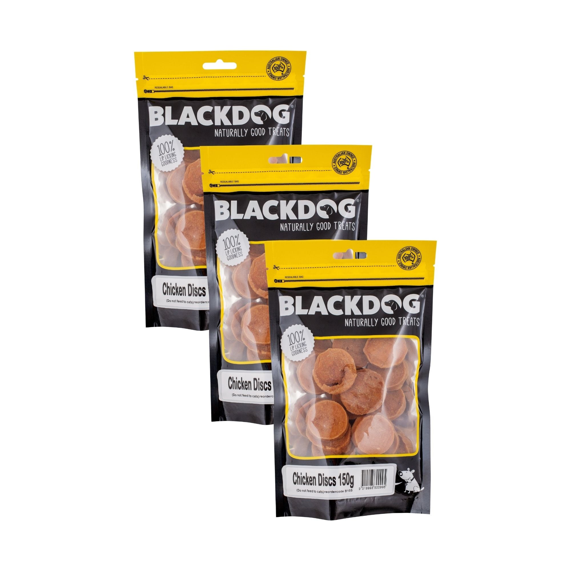 Blackdog Chicken Discs 150g x 3pk-2029387314677026816