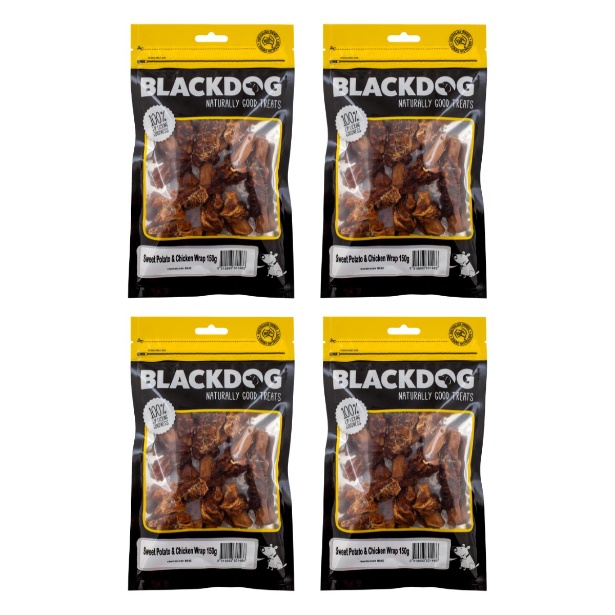 Blackdog Sweet Potato & Chicken 150g x 4pk-2018816620960550914