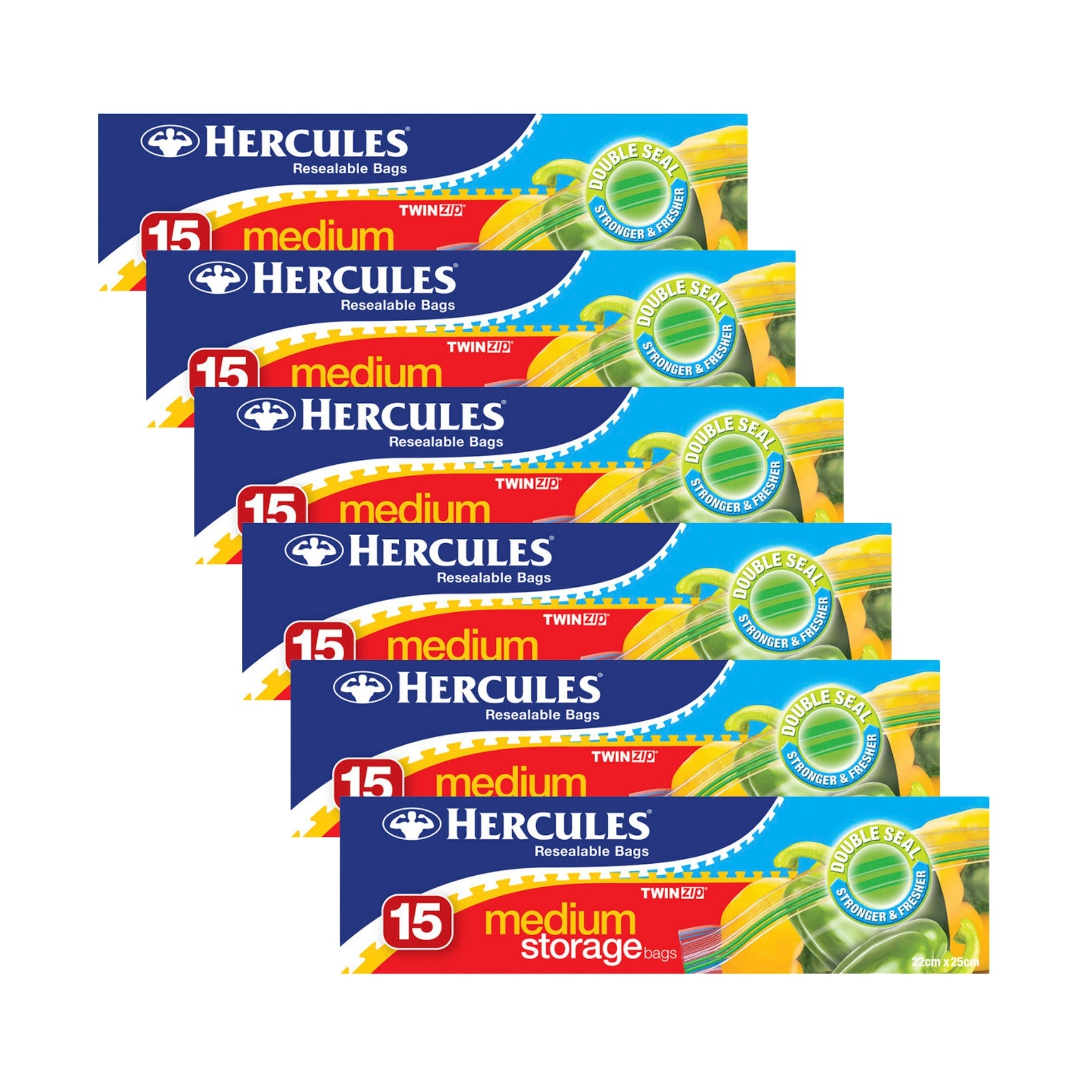 Hercules Medium Storage Bags 15pk x6-2017004942207881216
