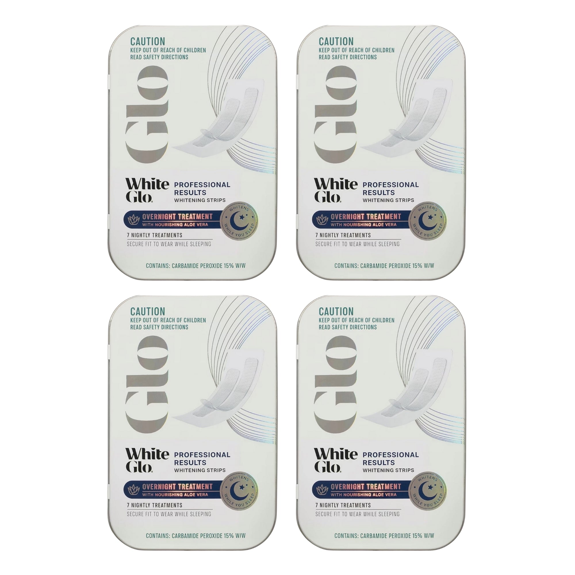 WhiteGlo Overnight Treatment Strips x4-2017004957563228160