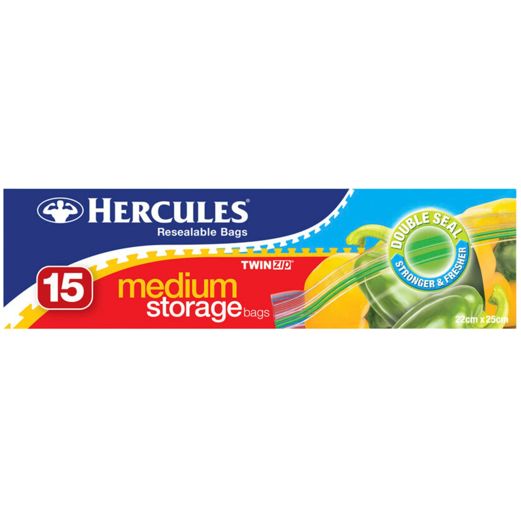 Hercules Medium Storage Bags 15pk x6-2017004942207881217