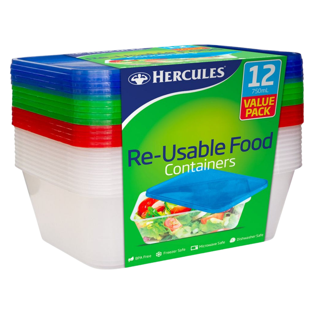 Hercules Takeaway Food Containers 12pk x 750ml x3-2017004939448029185