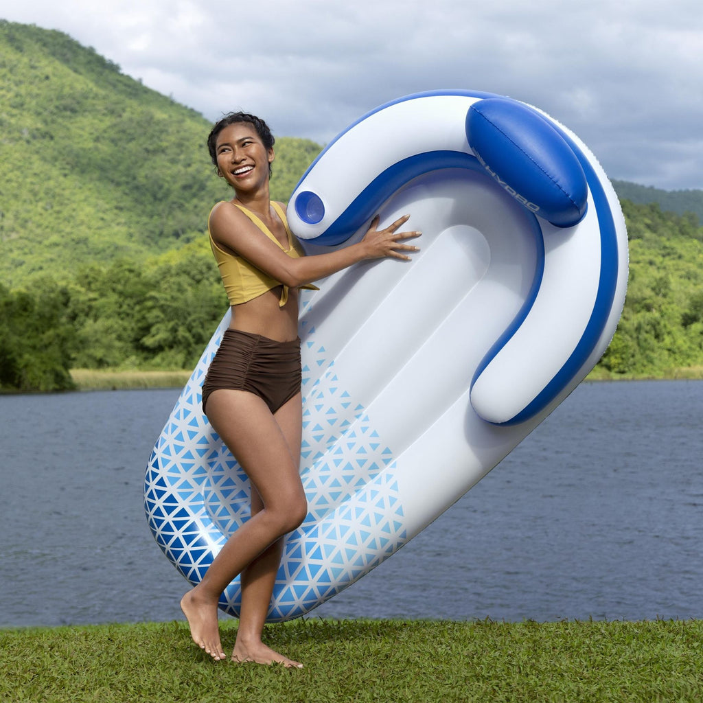 Hydro-Force 1.91m x 1.07m Indigo Wave Lounge-2029387300928098306