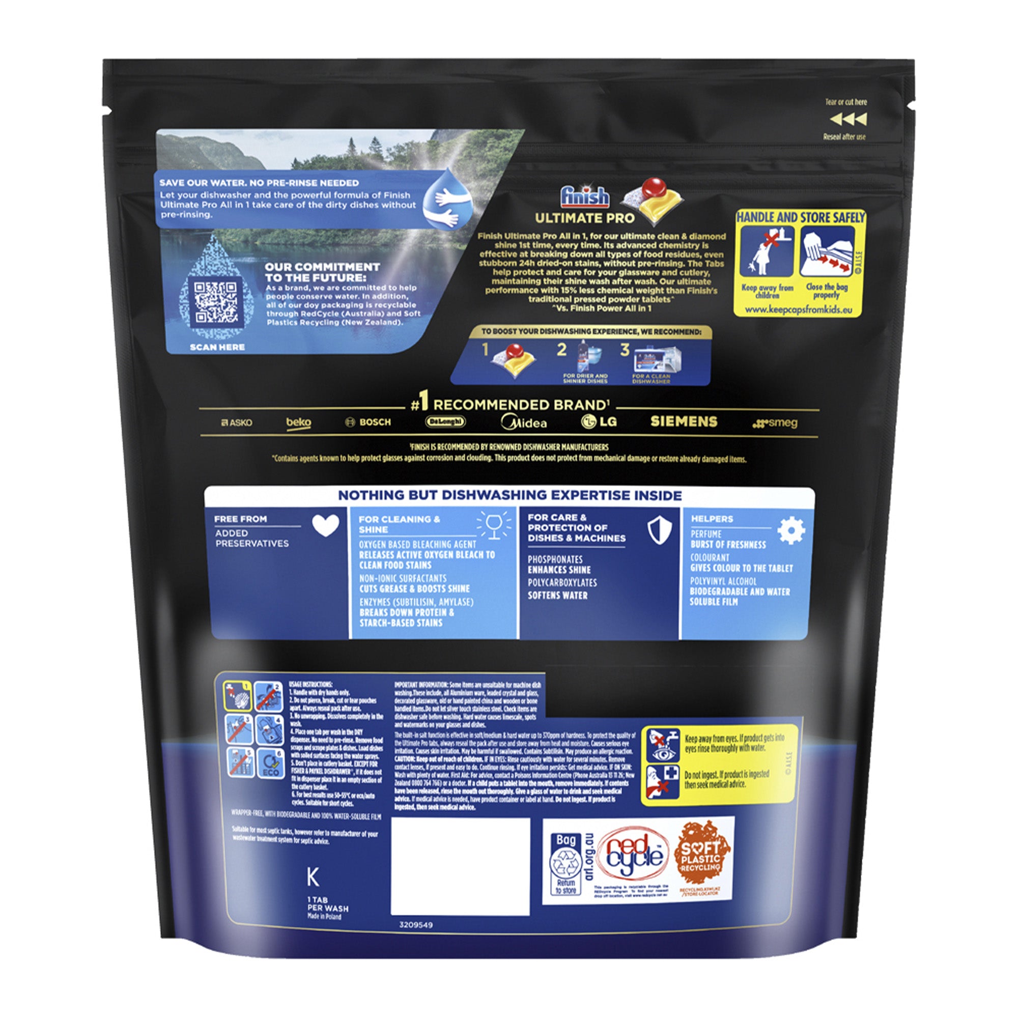 Finish Ultimate Pro 128 Lemon Dishwasher Tablets-2006733376228298753