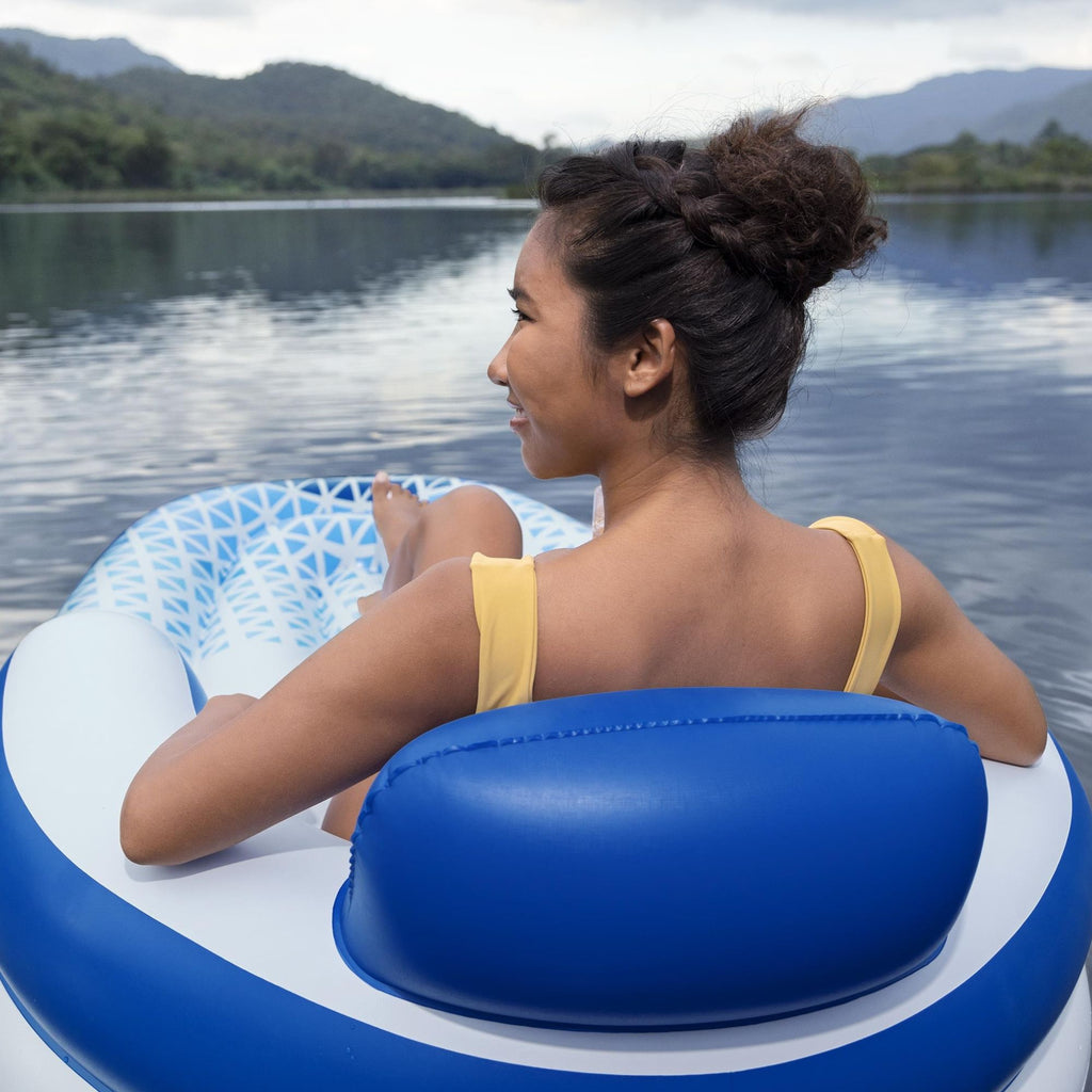 Hydro-Force 1.91m x 1.07m Indigo Wave Lounge-2029387300928098307