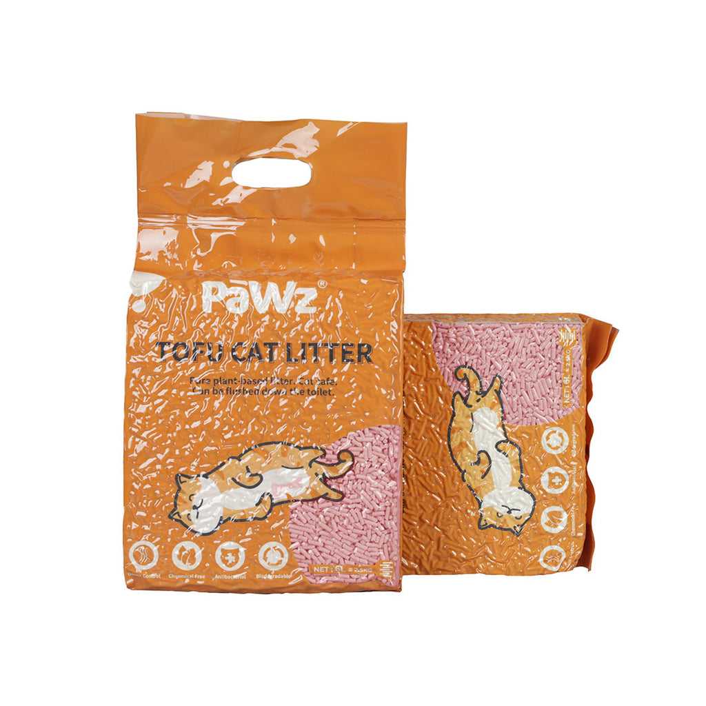 PaWz 2.5kg Tofu Cat Litter Clumping Watermelon x1-2018816646038294528