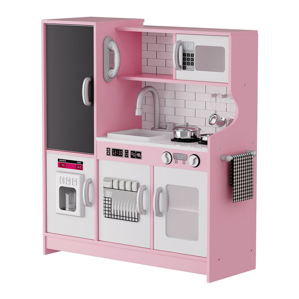 Bopeep Kids Kitchen Set Wooden Pretend Play Cooking Toy-2006732701960376320