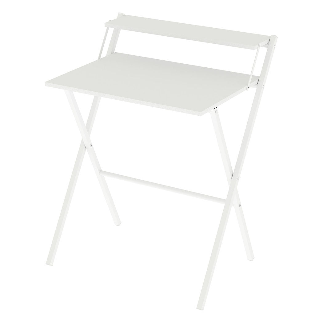 Levede Foldable Computer Desk Office Study Desk White-2011971108894543872