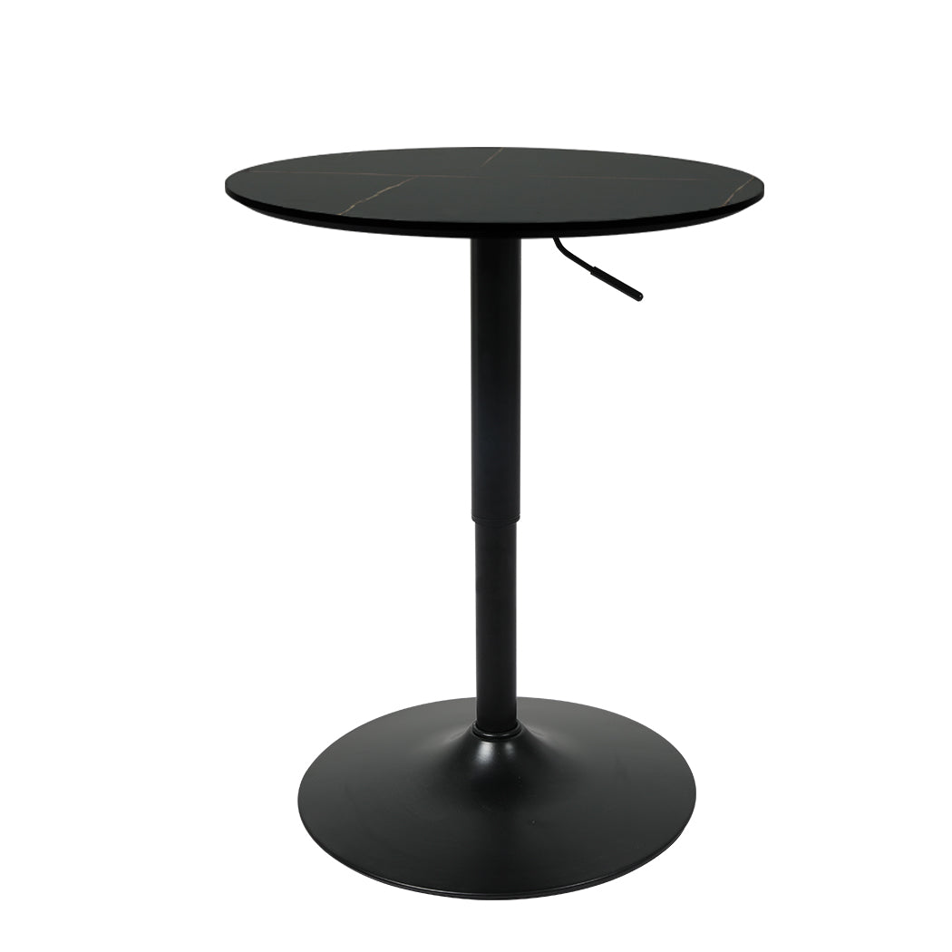 Levede Bar Table Swivel Gas Lift Counter Black-2018816854079967232