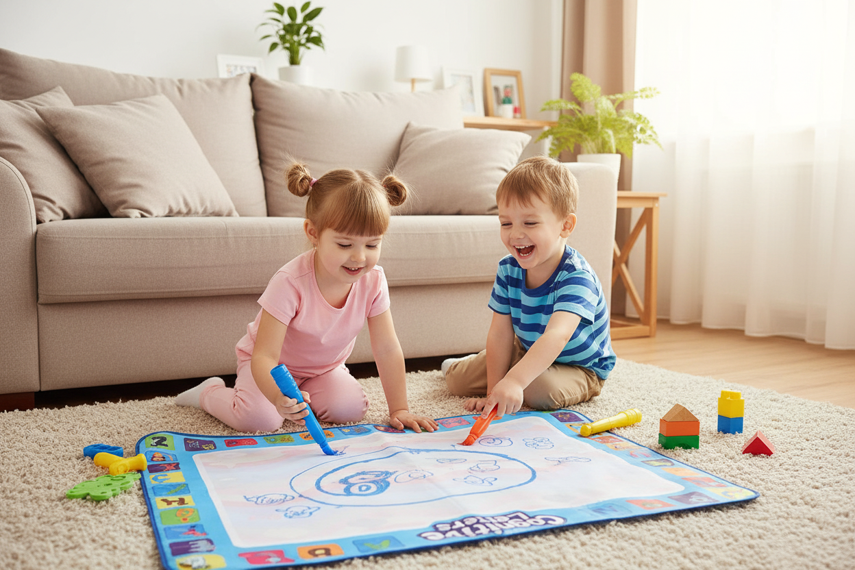 Kids Drawing Mat Aqua Doodle Board Water Painting Writing Magic Educational Toy