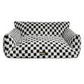 Pawz Pet Bed Plush Checkered Dog Bed Washable Cat Bed-2018816665319510017