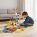 Kids 63Pcs Magnetic Tiles Blocks Railcar Building Toys STEM Children Gift Play