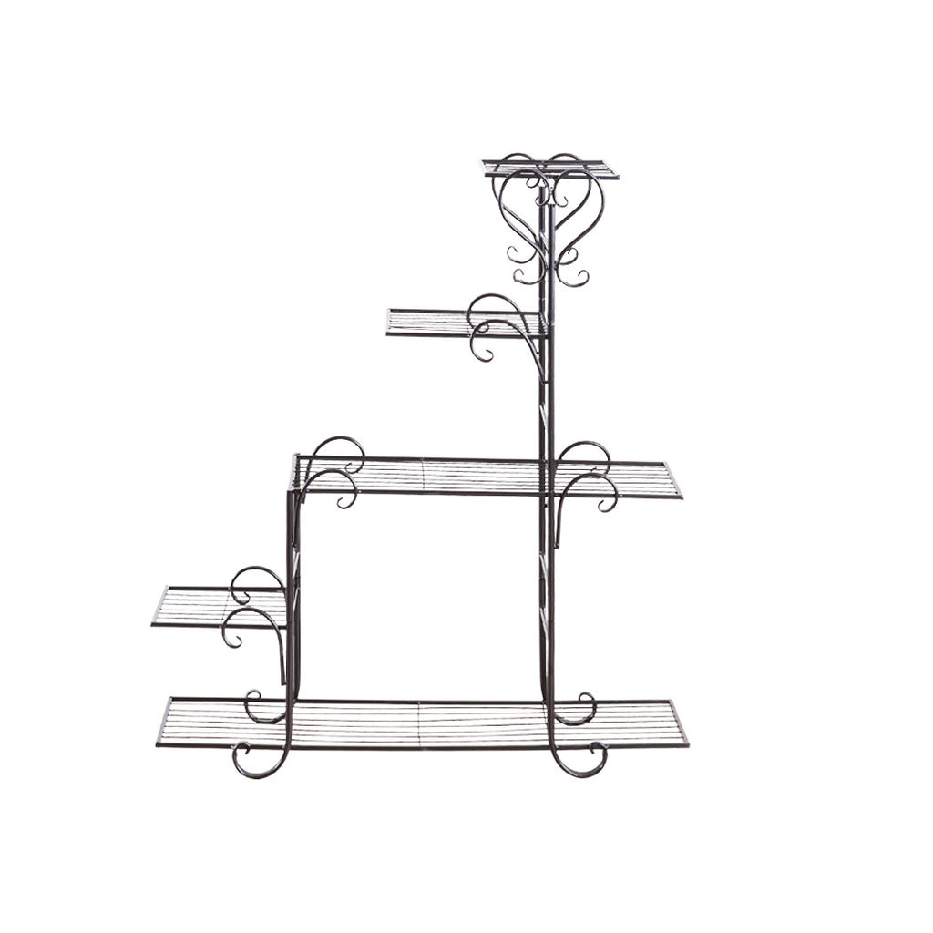 Levede Plant Stand Outdoor Indoor Metal Black-2018816719711244289