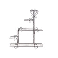 Levede Plant Stand Outdoor Indoor Metal Black-2018816719711244289