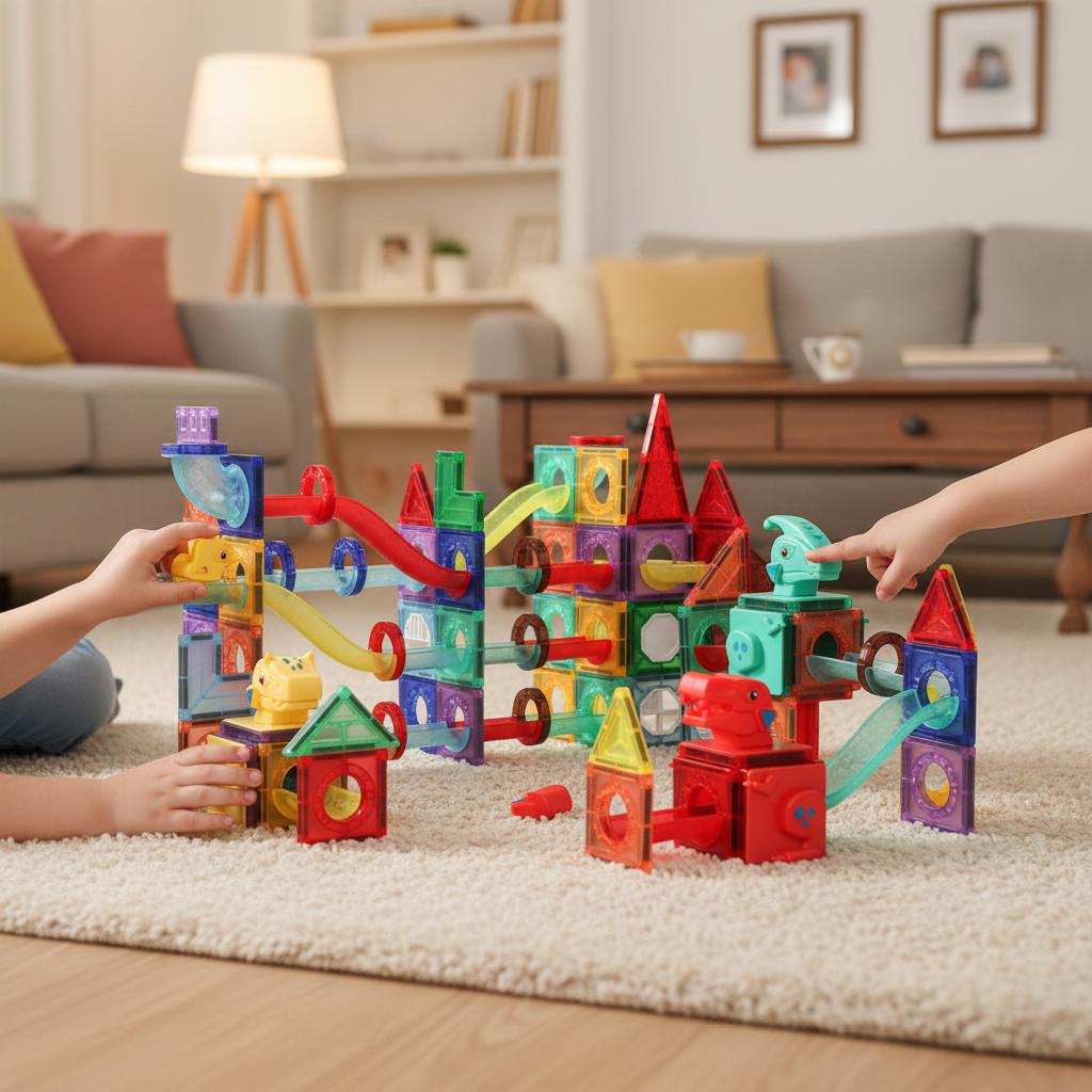 Kids 170Pcs Magnetic Tiles Blocks Dinosaur STEM Building Toy Children Gift Play
