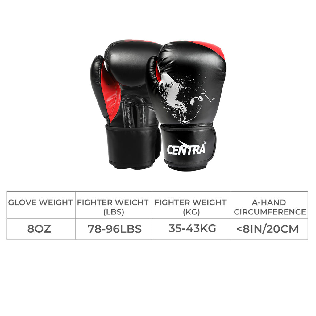 Centra Boxing Gloves PU Leather MMA Training Mitts Fight Punch Bag Sparring 8OZ-2006732825134501890